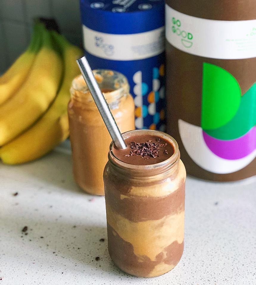 Blender Bombs Cacao & Peanut Butter Plant Based Smoothie